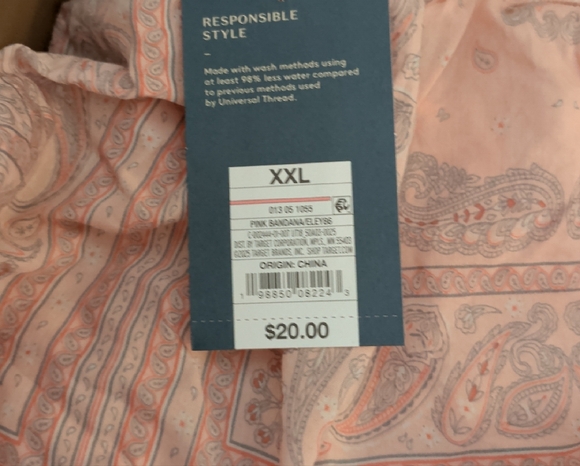 Universal Thread Peach Paisley Maxi Skirt - Picture 2 of 2